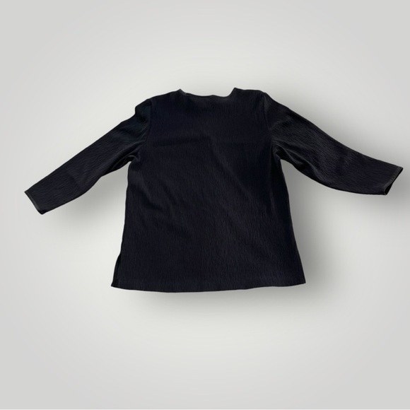 Vintage Kathie Lee Black Long Sleeve Top - Picture 10 of 16